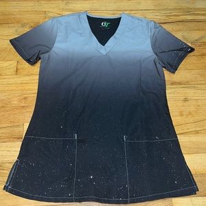 GT Performance Ombré Scrub Top With Glitter